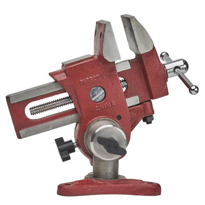 Ultimate Versatile Work Bench Vise - Table Vise with 2 Axes of Rotation - 4.5” Max Jaw Opening Table Vice Clamp with Offset Arm and Vertical Mount for Woodworkers or Metal Shops by 