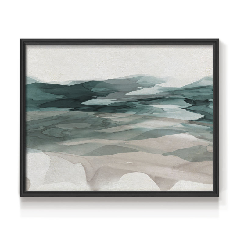 Mountain Mountain - Reproduction encadrée - Restickable, H 8 po x l 10 po, Noir