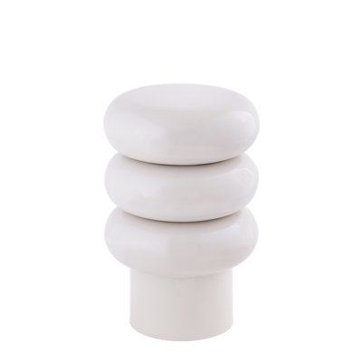 Iron White Stool Retro