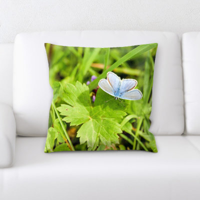 Housse et insert de coussin carré papillon