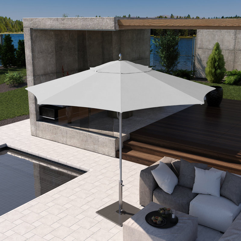 Parasol de marché 9 pi Caelo, Toile Sunbrella® naturel