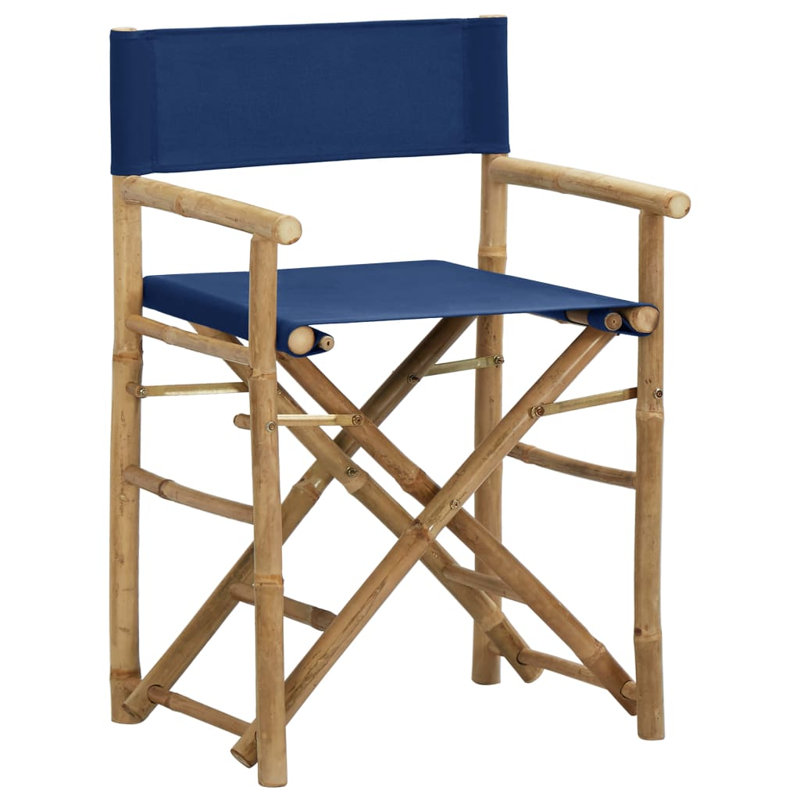 Gallatin Folding Director Chair, Blue