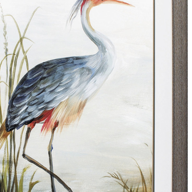 Art mural encadré 36 "x 27" brun