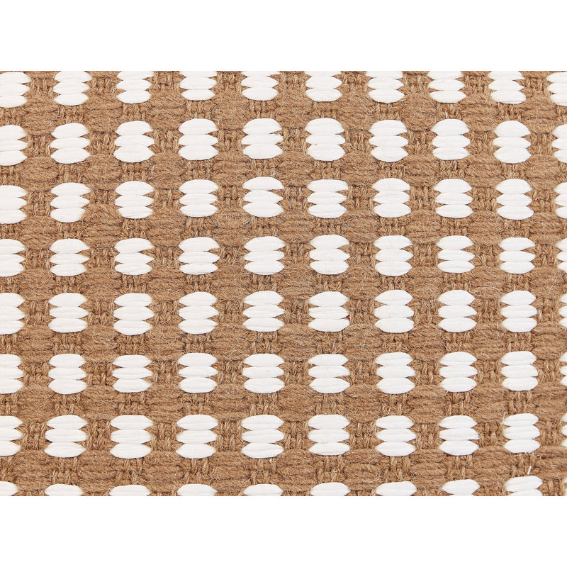 Citori 50cm Wide Square Polka Dots Pouf Ottoman