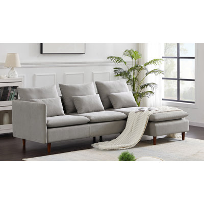 Upholstered L-Shaped Sectional Right Hand Facing