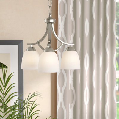 Hayden 3-Light Dimmable Bell Chandelier