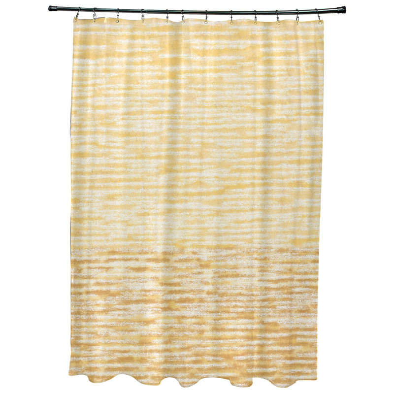 Maryjane Abstract Shower Curtain, Yellow