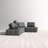 Upholstered L-Shaped Sectional Reversible