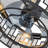 18" 5 - Blade Caged Ceiling Fan With Remote Control