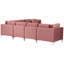 Millings 6 Seater Velvet Corner Sofa -1229833035-1229833032