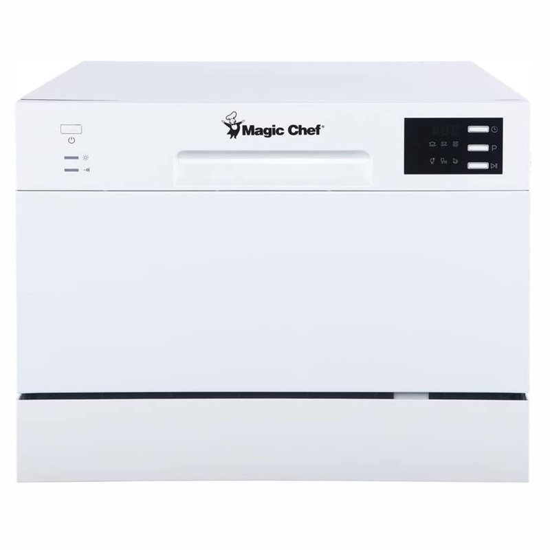 Magic Chef 12 dB Dishwasher Plastic, White