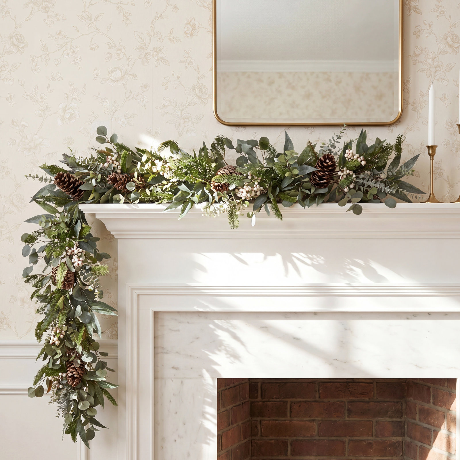 60" Eucalyptus Christmas Garland