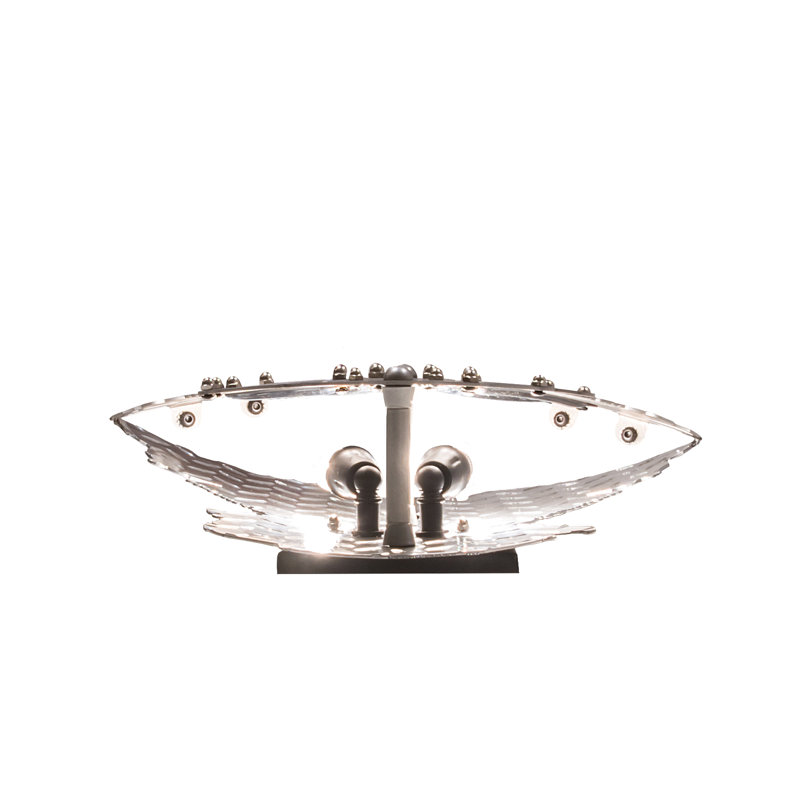 2 - Light Flush Mounted Sconce, Steel