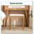 Red Oak Solid Wood Bedroom Vanity Stool-2040500207