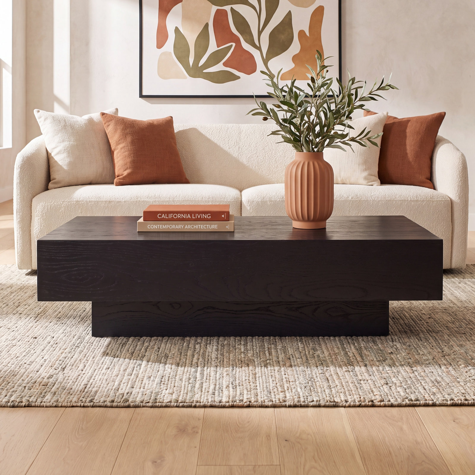 Otto 52" Coffee Table, Black