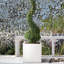 Concrete Effect Square Planter, Frostproof Reinforced Stone Outdoor Plant Pot, Garden Planter Box with Drainage Holes-517476287-517475461