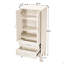 Armoire de rangement de 53,5 po de hauteur avec garde-manger, buffet Mid-Century moderne-78894394