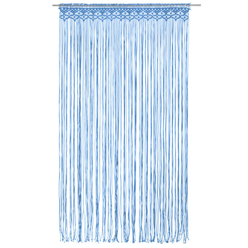Lasater Sheer Curtain Single Panel, Blue