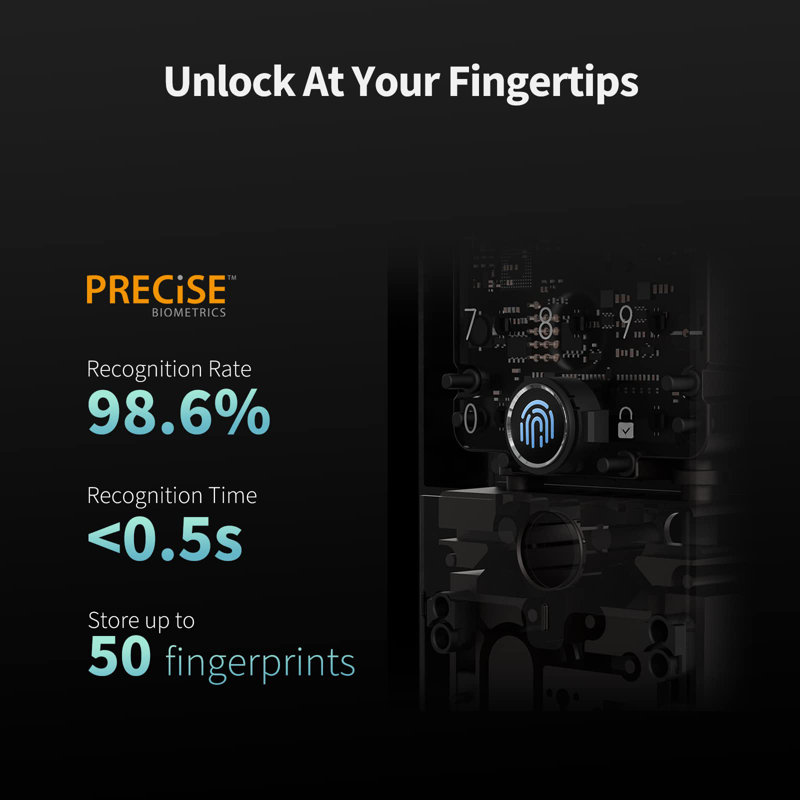 Aqara Gray Bluetooth Electronic Deadbolt with Touchscreen