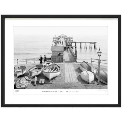 Walton-on-the-Naze, the Pier 1891 1 Piece Single Picture Frame Wall Art