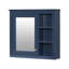 Modern Wall Mounted Bathroom Medicine Cabinet With Mirror & 3 Open Shelves-651800936
