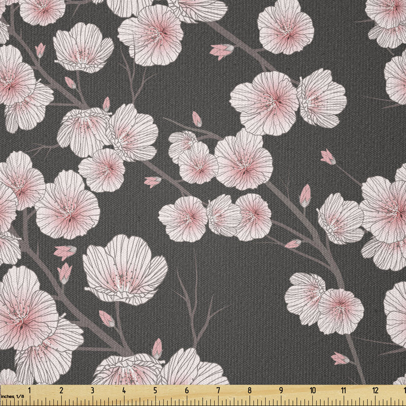Derck Branches with Blooms and Buds Multi-Purpose Fabric
