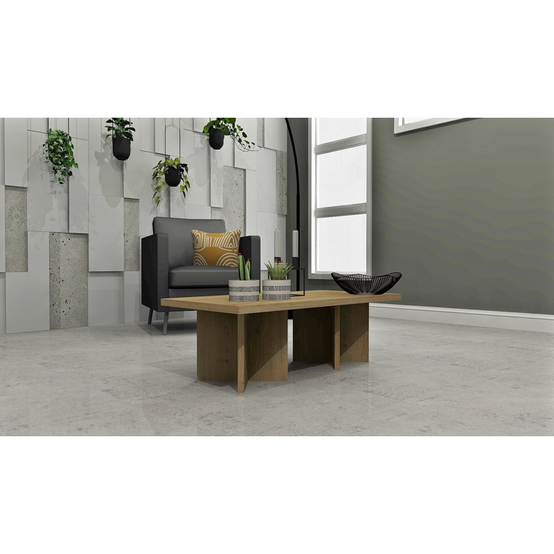 Table basse Cleora, Bois brun