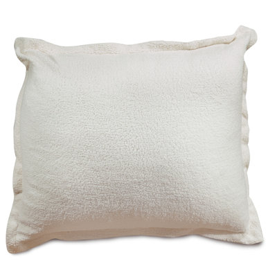 Solid Sherpa Faux leather Floor Pillow