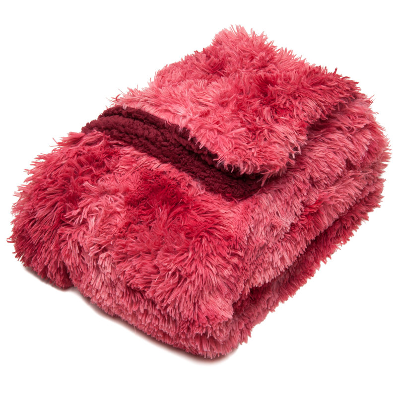 Yellow Faux Fur Sherpa Reversible Toddler Blanket