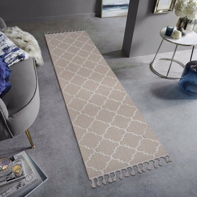 Runner Area Rug  - 2' X 8' Trellis Indoor / Outdoor