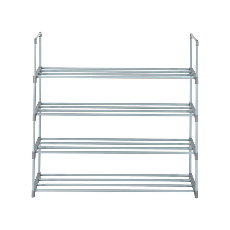 20 Pair Stackable Shoe Rack, White