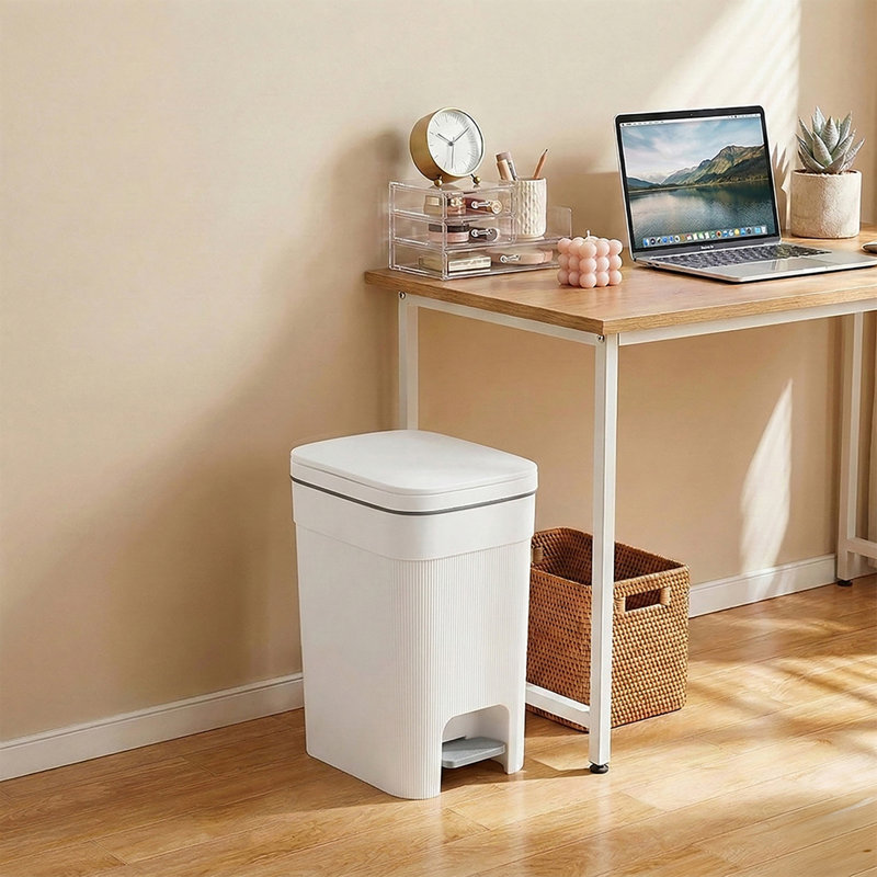 Pp Manual Lift Waste Bin, 15L