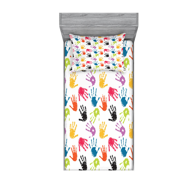Microfiber Sheet Set, Twin Sheet Set with Fitted Sheet