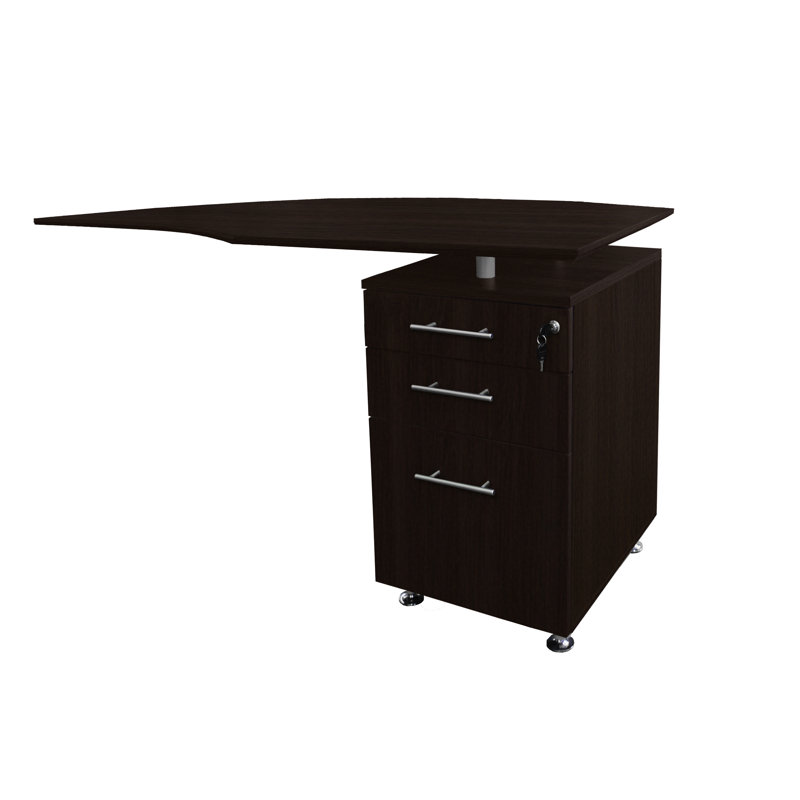 Medina Series 29.5" H x 63" W Right Desk Return, Mocha