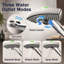 Robinet pour salle de bain à poignée simple 360 ° avec 3 modes de bec, robinet à DEL