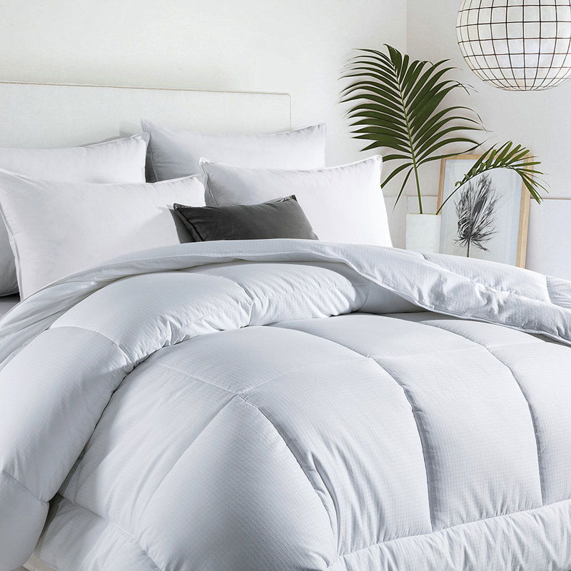 White Twin Organic Cotton All Season Comforter