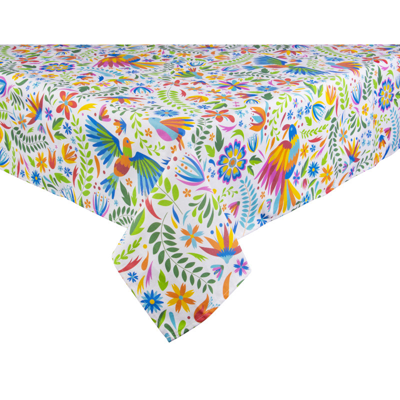 Mexican Flowers Dining Linens, 240cm W x 140cm L