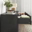 Commode 9 tiroirs pour chambre à coucher avec grands tiroirs, commode en bois, grande commode de plancher, long meuble télé moderne, table d'appoint avec rangement Mid-Century, noir-1046362054