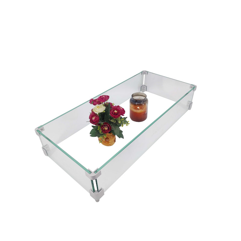 Pare-flammes rectangulaire pour foyer