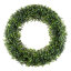 Inch Boxwood Wreath - Round UV Resistant Artificial Spring, Summer, Fall, or Winter Wreath - Indoor/Outdoor Wreaths for Front Door