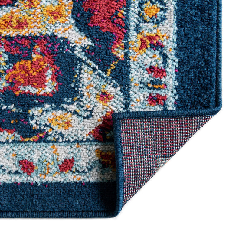 Tapis oriental bleu / rouge, Rectangle 7 pi x 10 pi