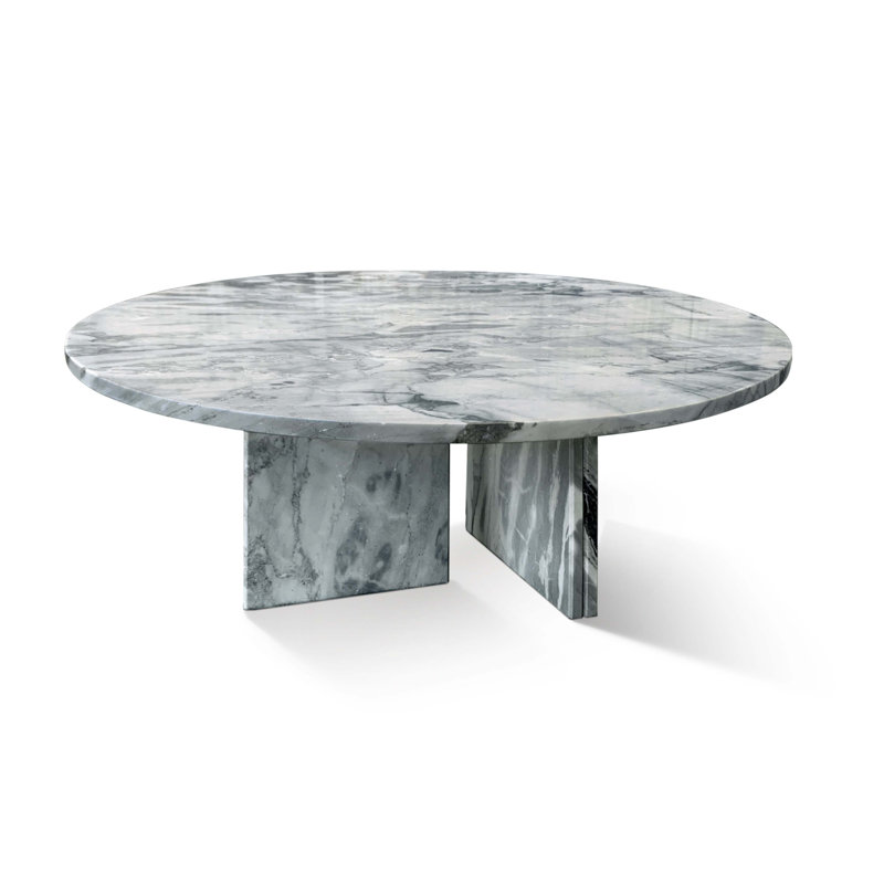 Table basse en marbre naturel, Bleu
