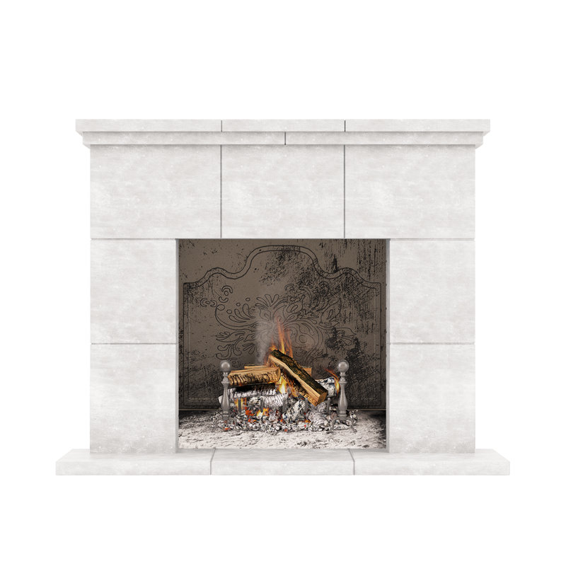 Tuscany Fireplace Surround, Travertine White