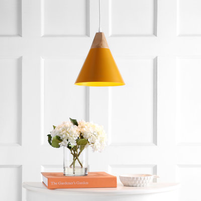 Luminaire suspendu conique simple 1 lumière Bova