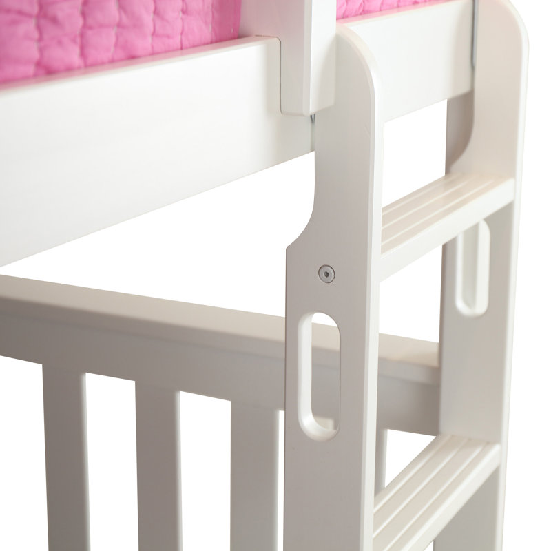 Aileana Kids Twin Over Twin Bunk Bed, White