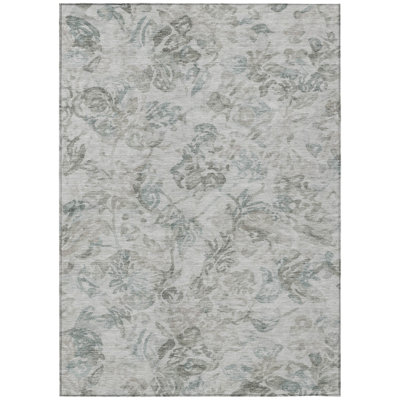 Machine Washable Indoor/Outdoor Chantille ACN2723 Floral Rug