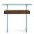 Tempered Glass Console Table with Shelf-1934271996-1905166802