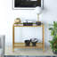 91.4cm Glass Top Console Table-1597483097-1597483096
