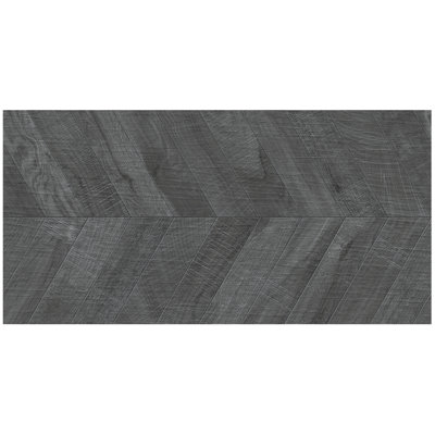 Auburn Chevron 24 in. x 48 in. Matte Porcelain Floor and Wall Tile (15.49 Sq. Ft. / Case)