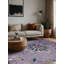 Machine Washable Purple Area Rug-990420005